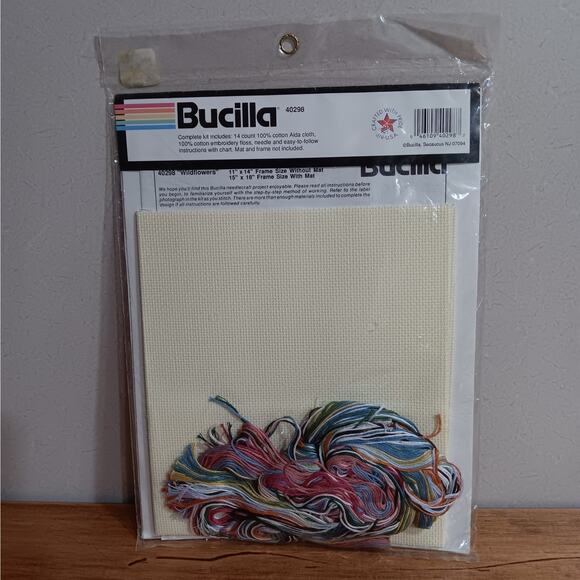 Bucilla Wildflowers Counted Cross Stitch Kit - Picture 3 of 6